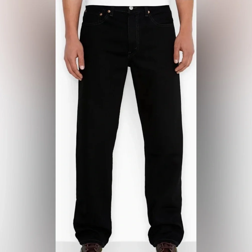 Levi’s 550 Black Denim Jean Sz 40X31”Straight Leg Classic 5 Pocket Cotton